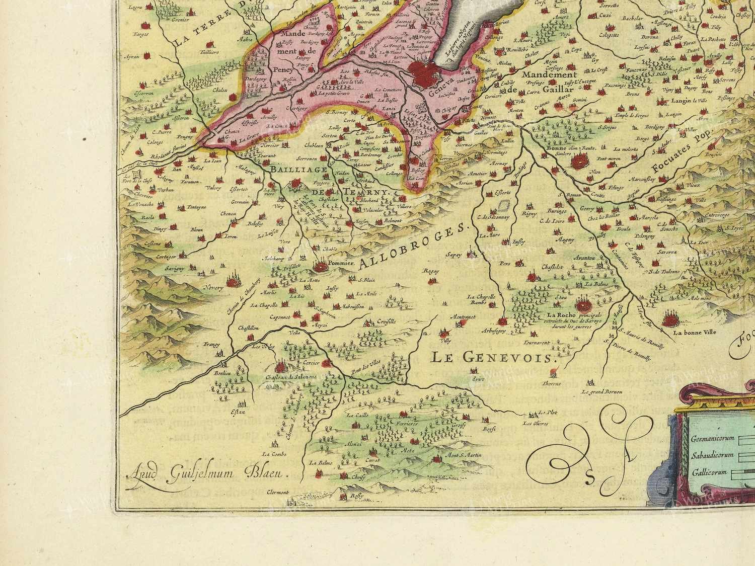 Map bottom left quadrant