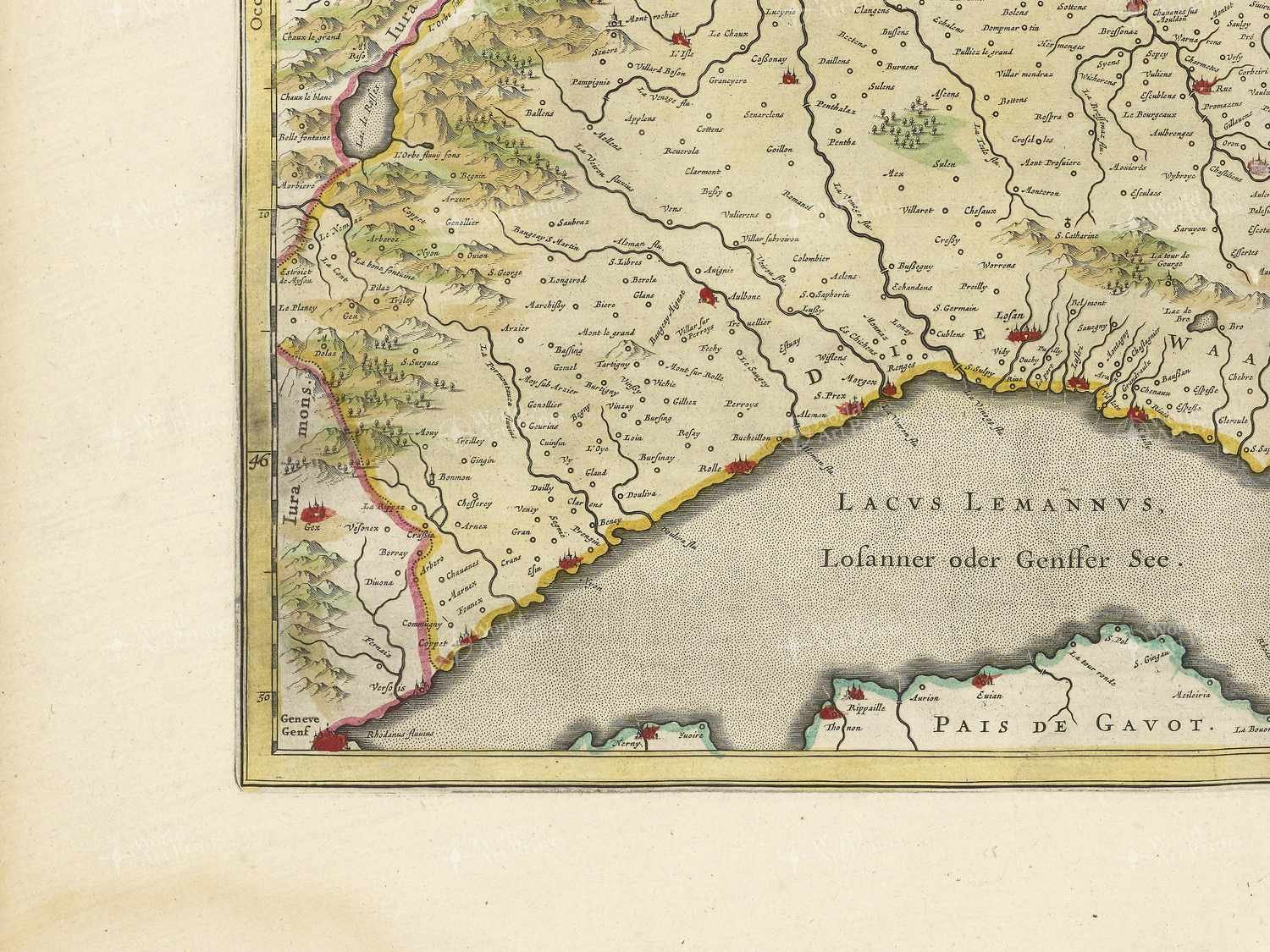 Map bottom left quadrant