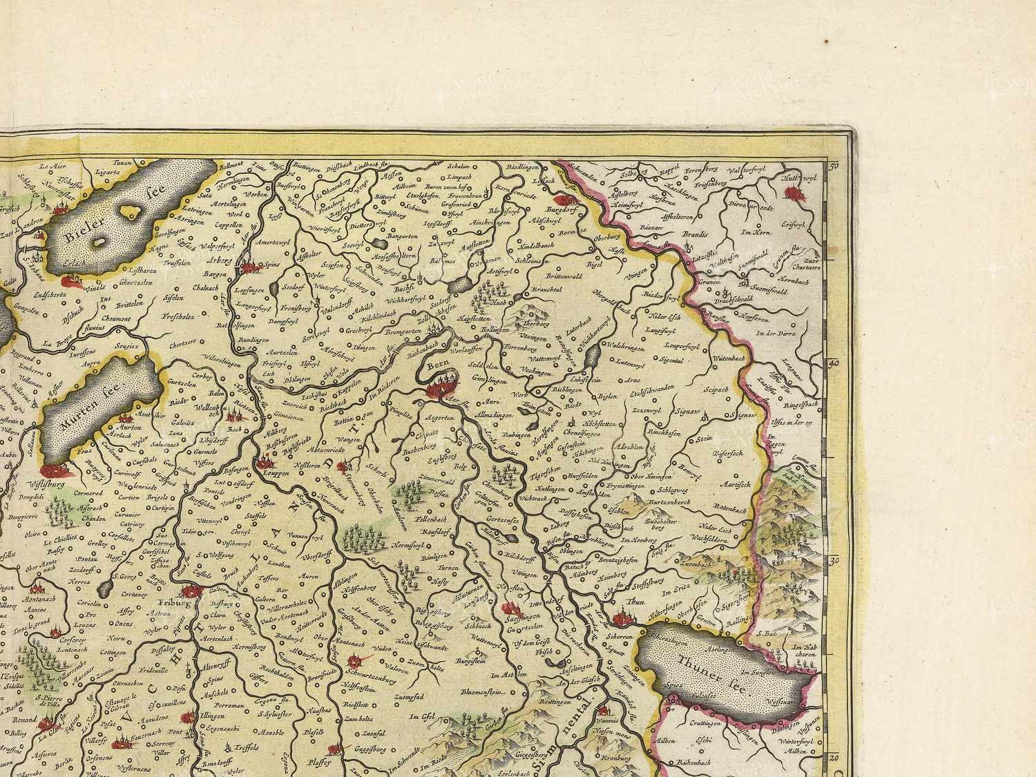 Map top right quadrant