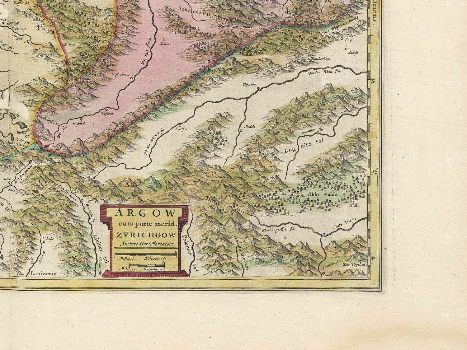 Map bottom right quadrant