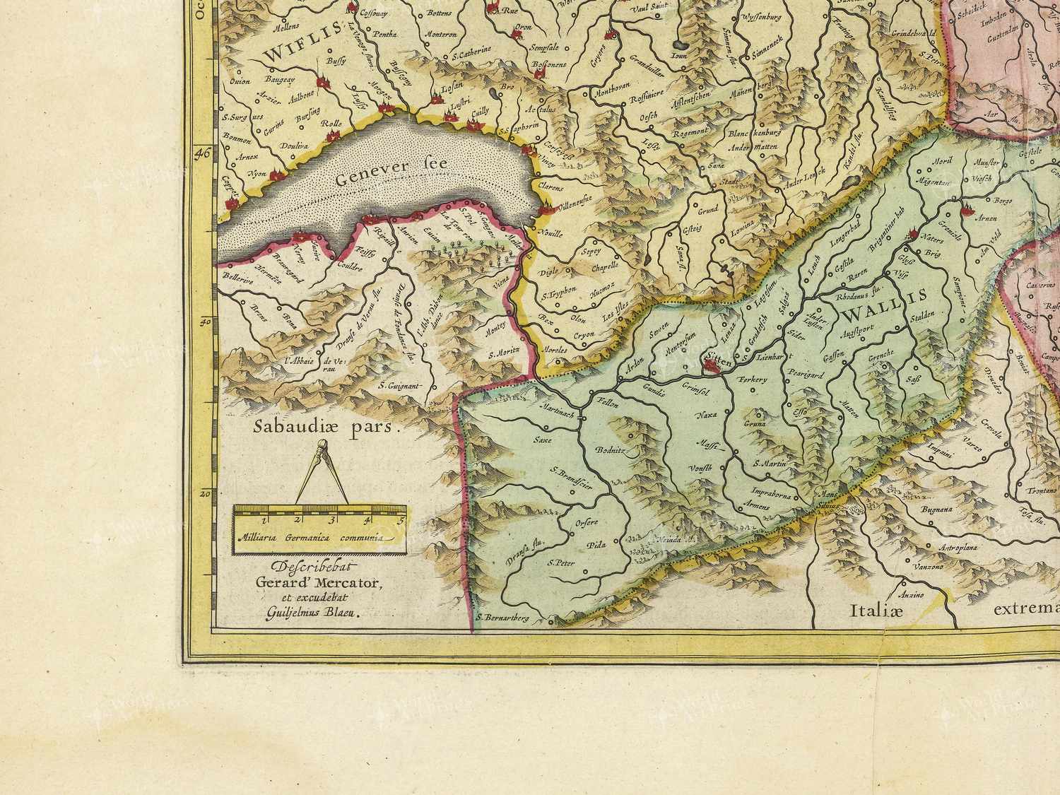 Map bottom left quadrant