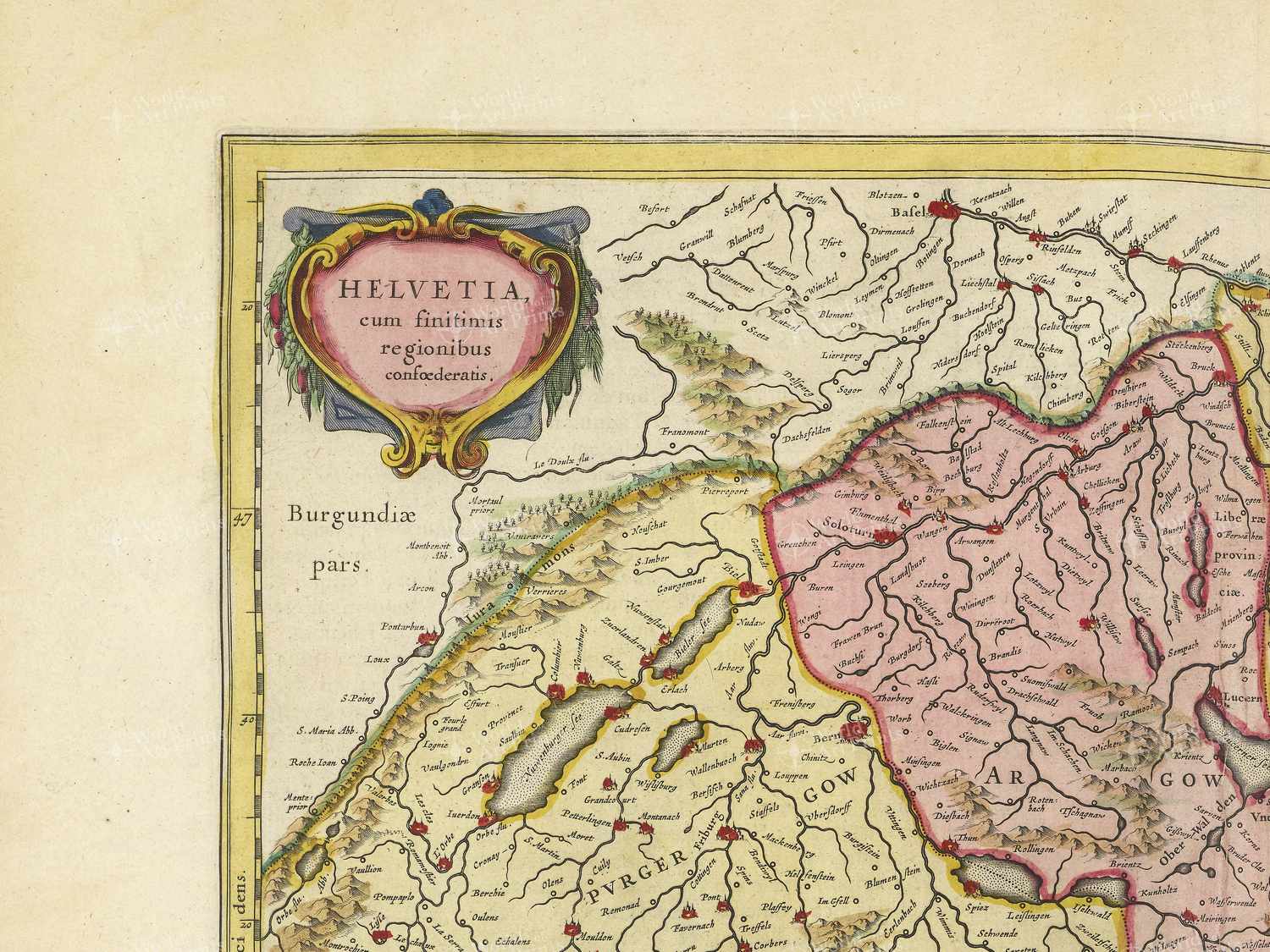 Map top left quadrant