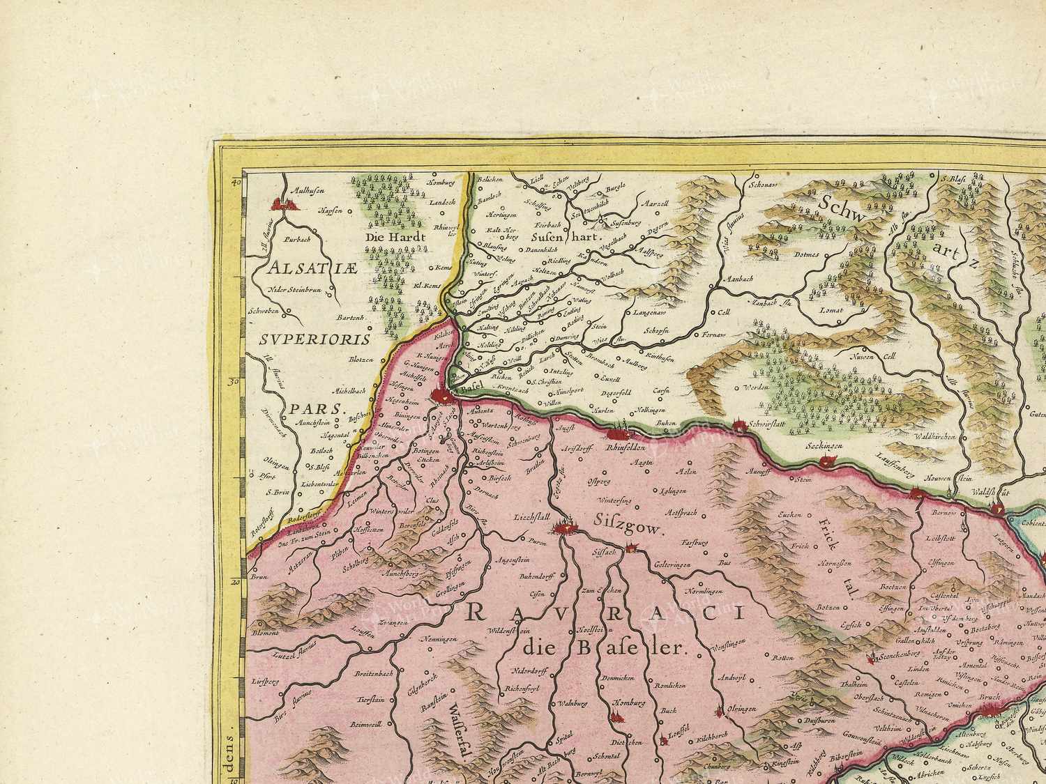 Map top left quadrant
