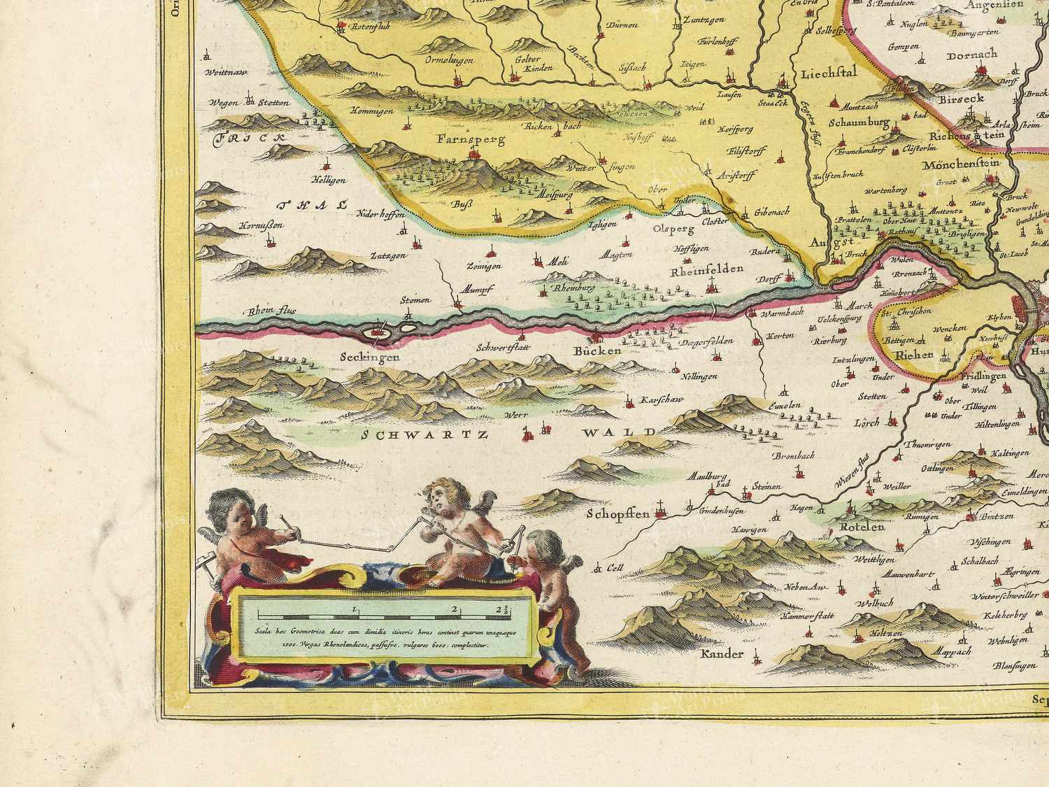 Map bottom left quadrant