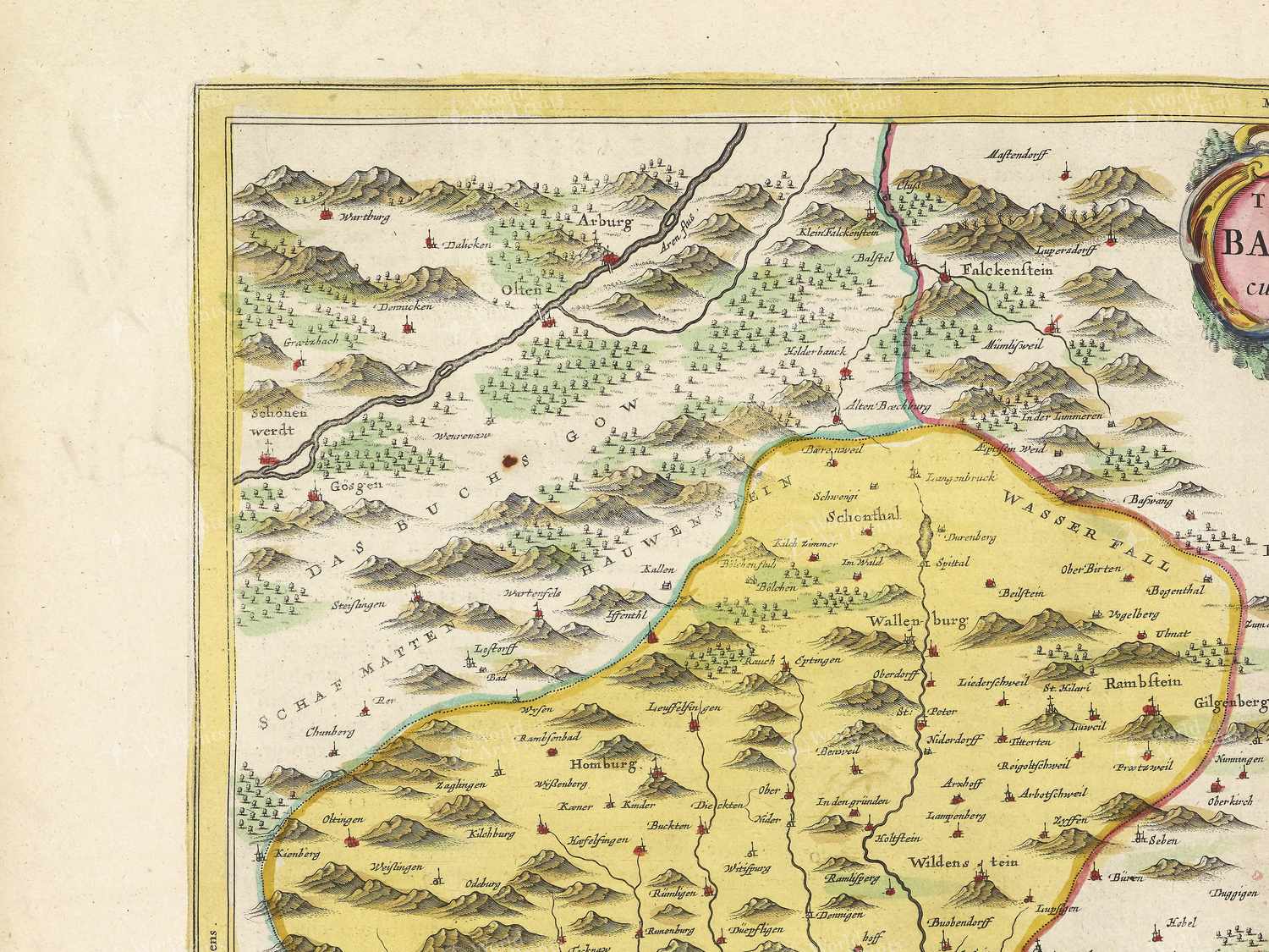 Map top left quadrant