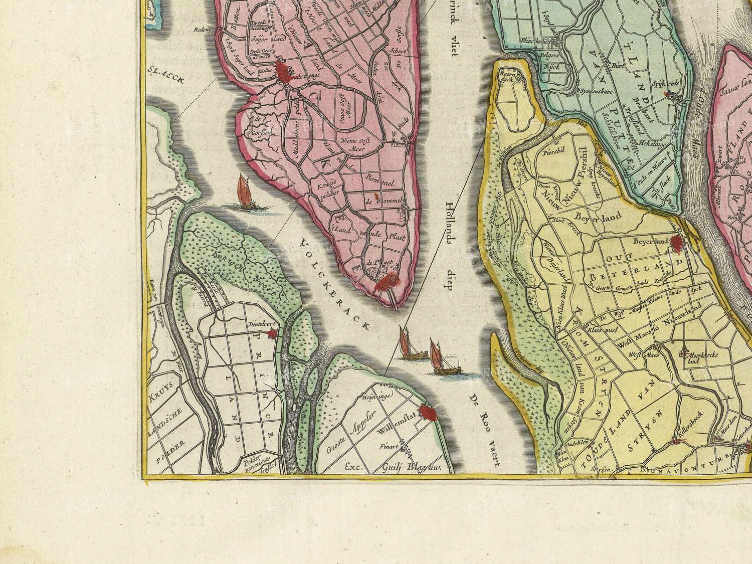 Map bottom left quadrant