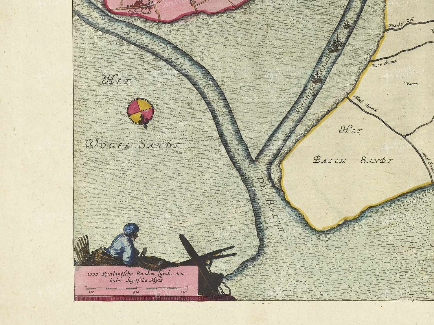 Map bottom left quadrant
