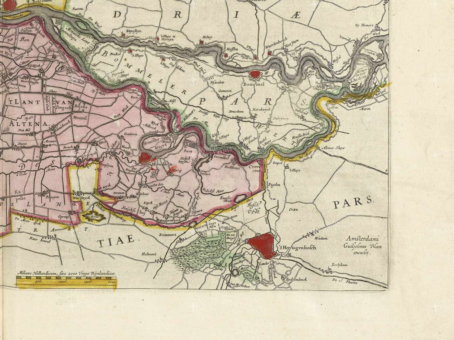 Map bottom right quadrant