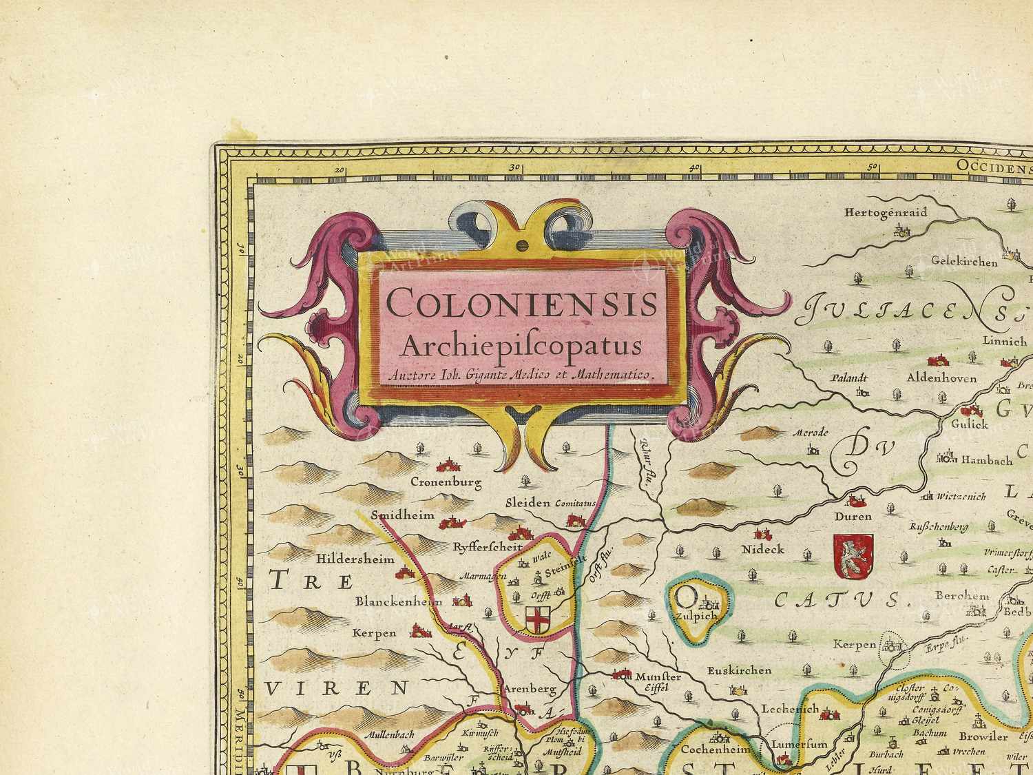 Map top left quadrant