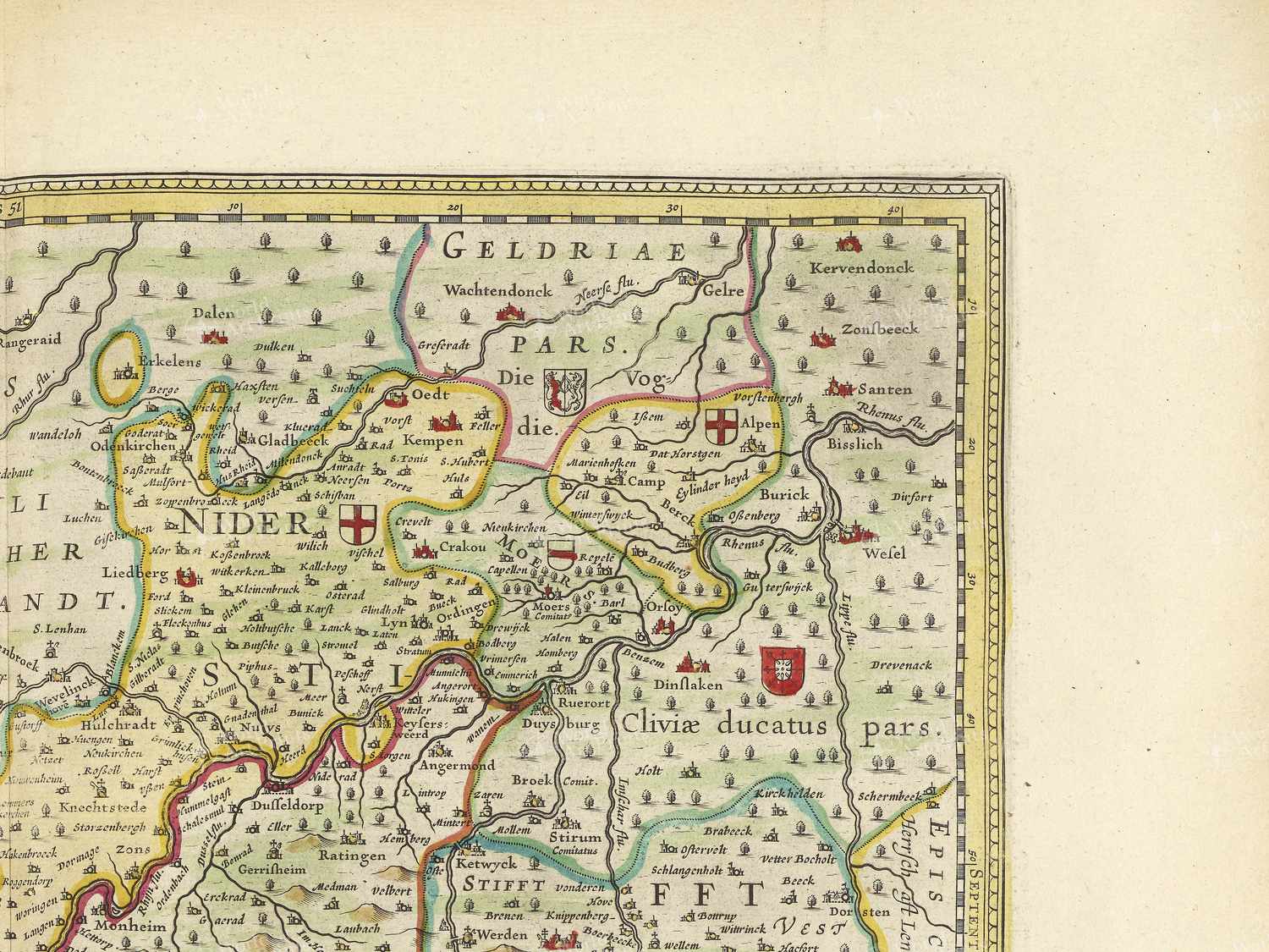 Map top right quadrant