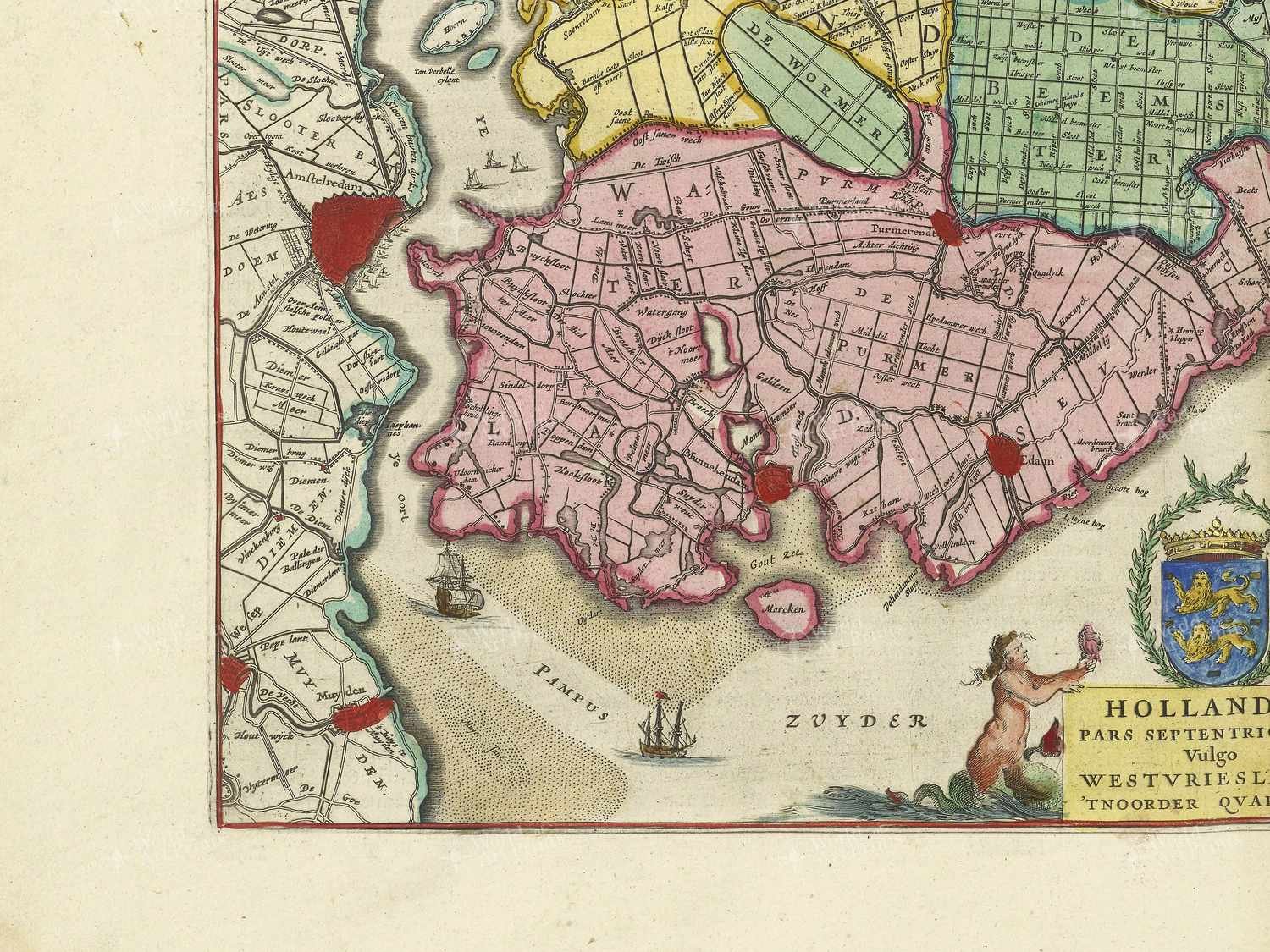 Map bottom left quadrant