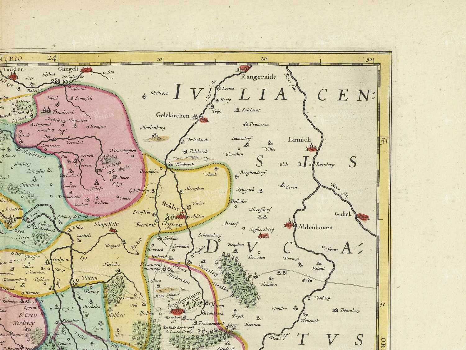 Map top right quadrant