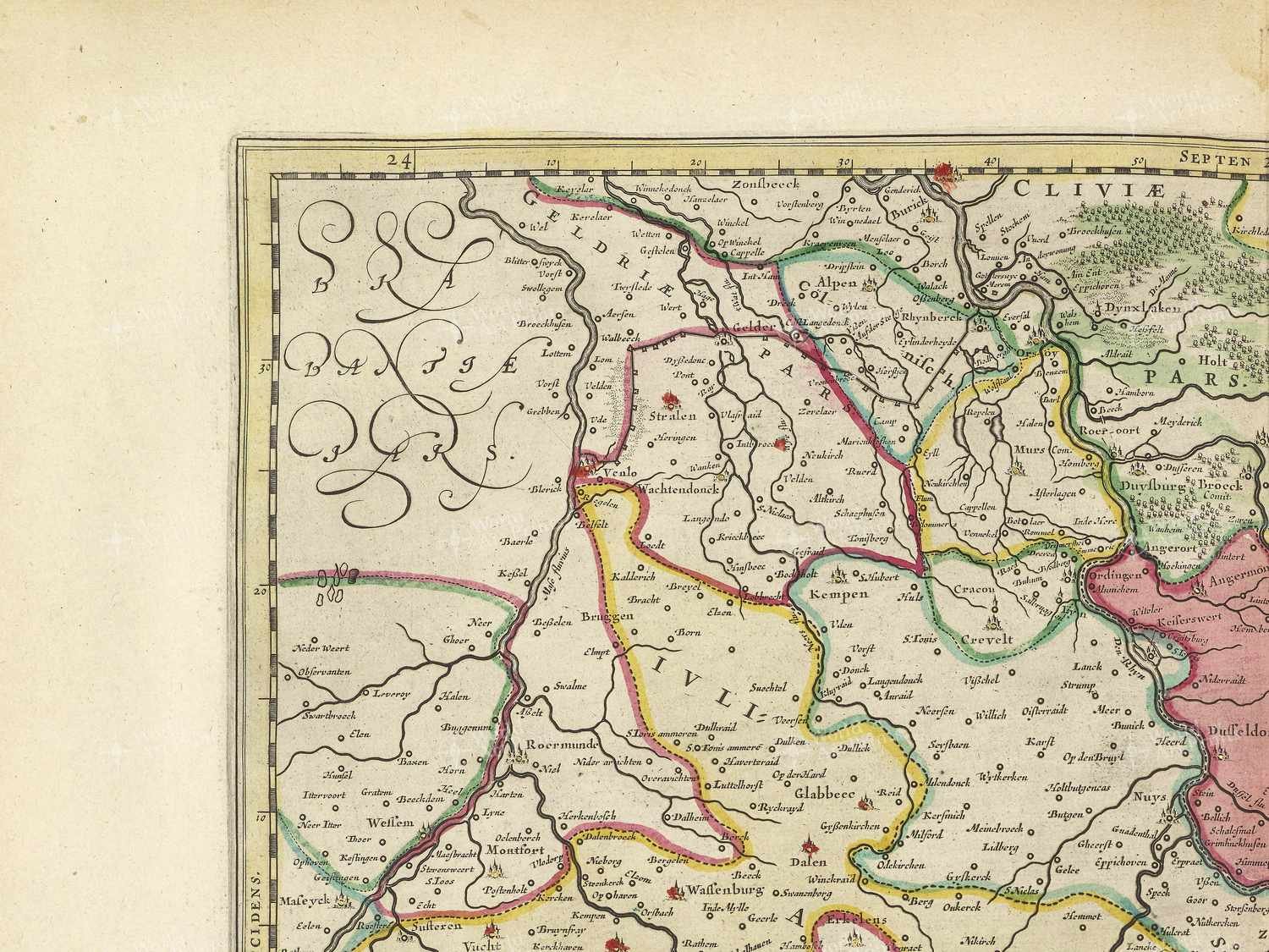 Map top left quadrant