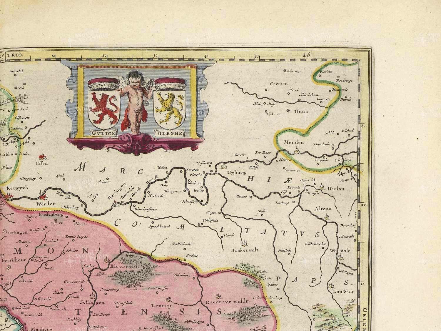 Map top right quadrant