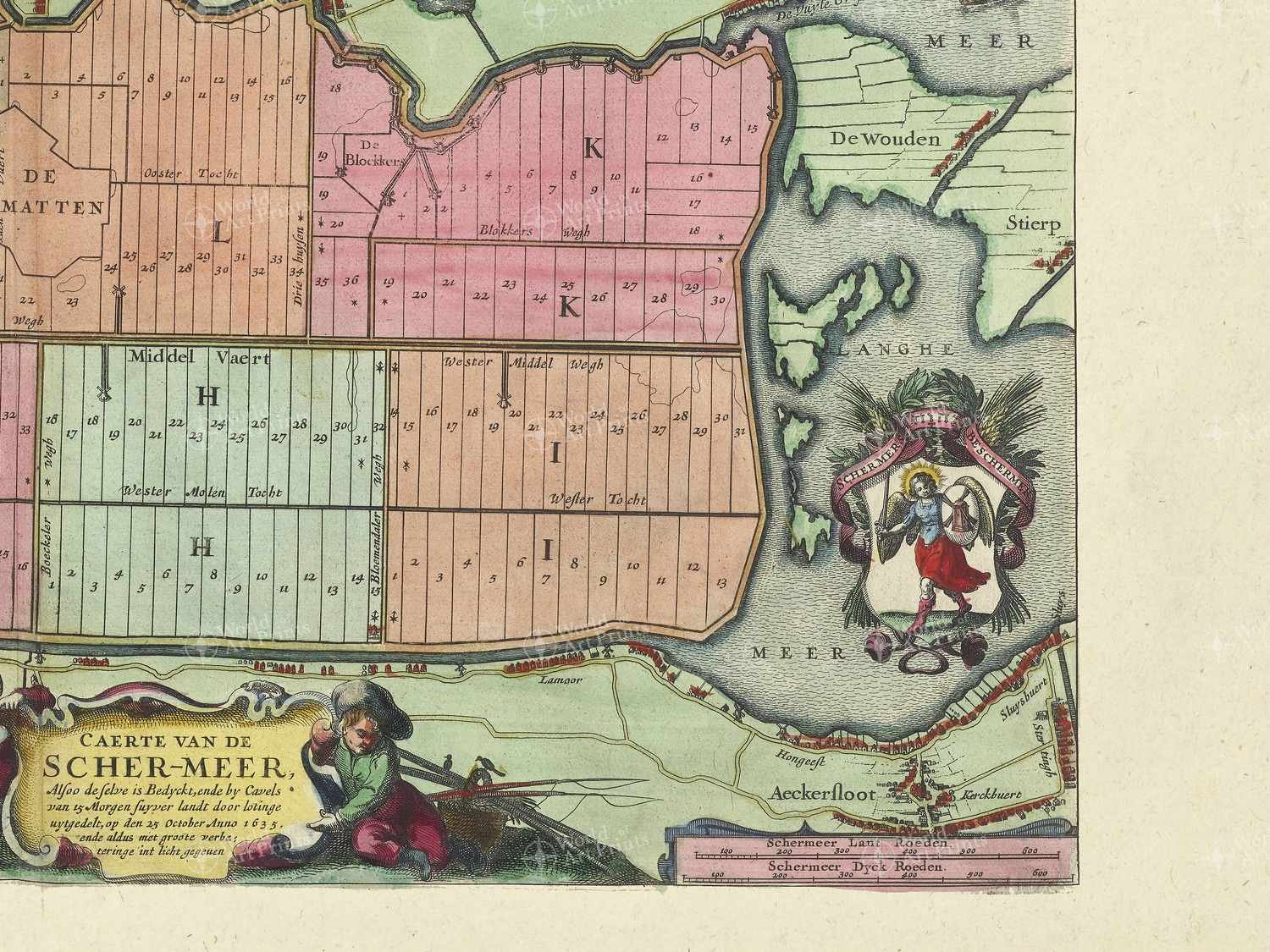 Map bottom right quadrant