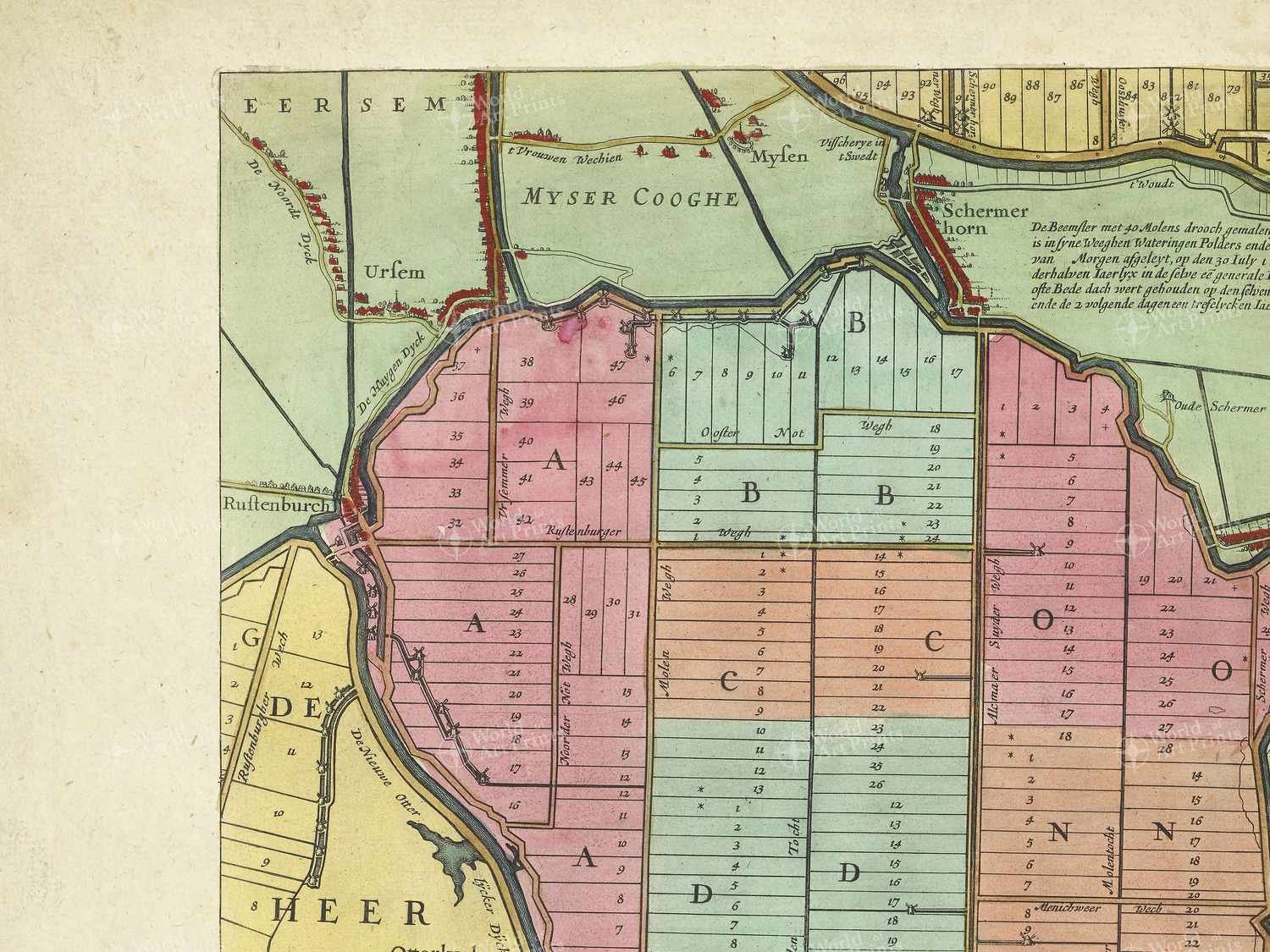 Map top left quadrant