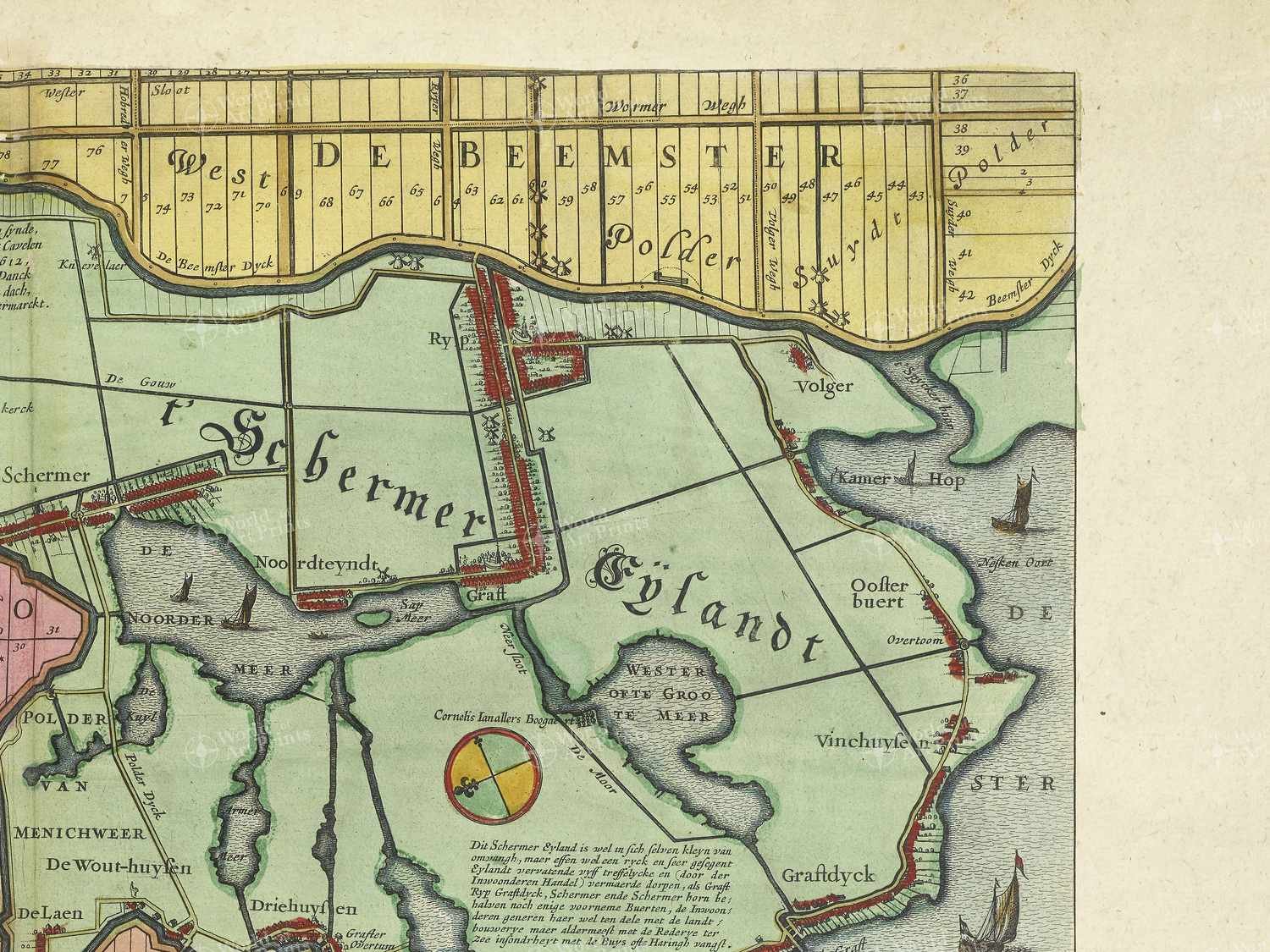 Map top right quadrant