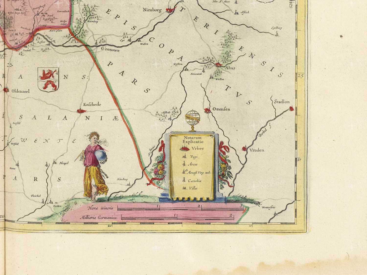Map bottom right quadrant