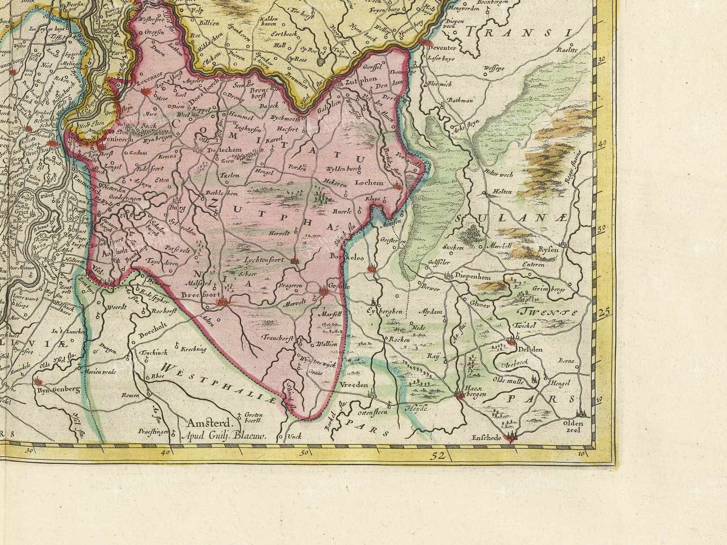Map bottom right quadrant