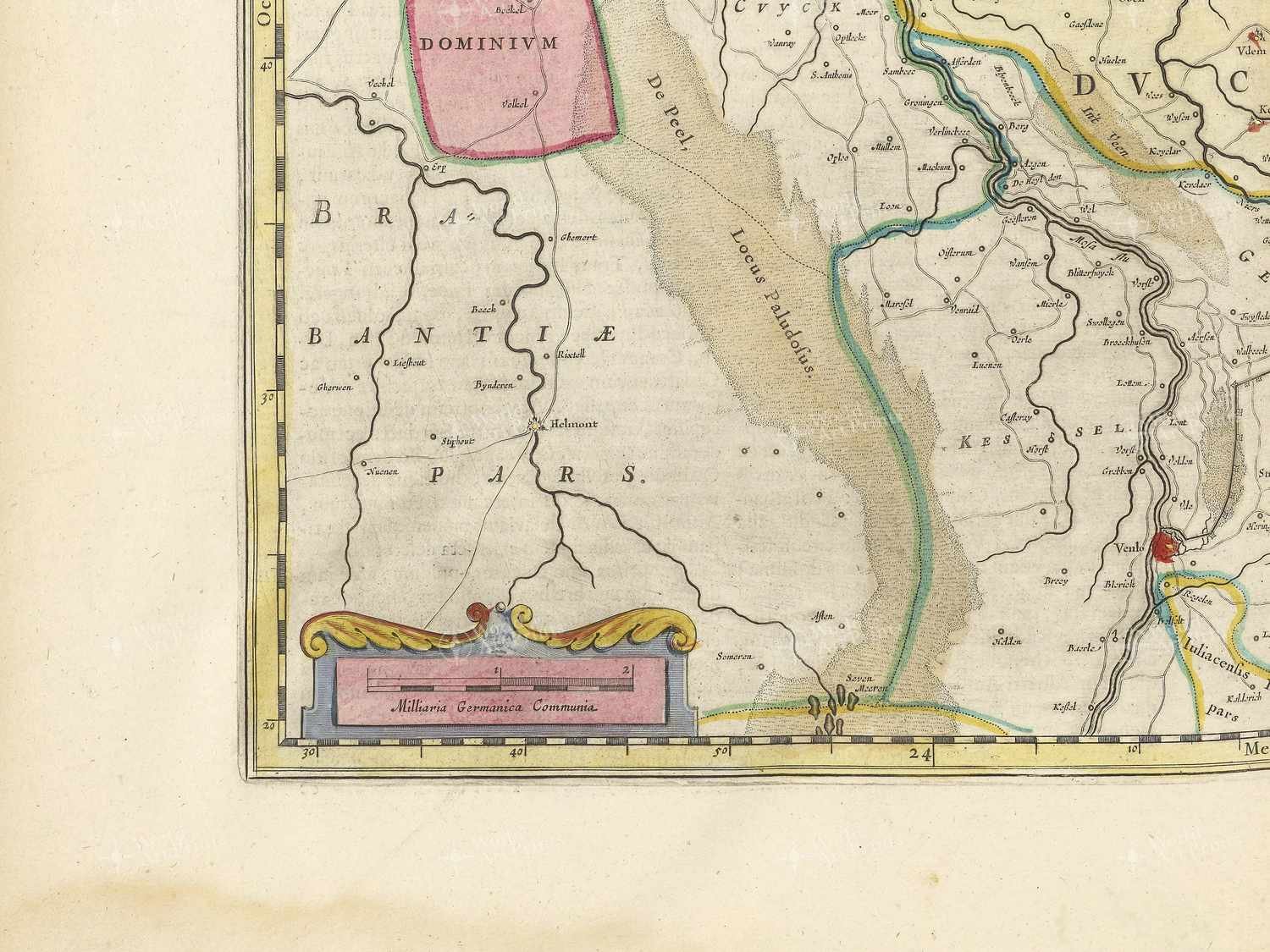 Map bottom left quadrant