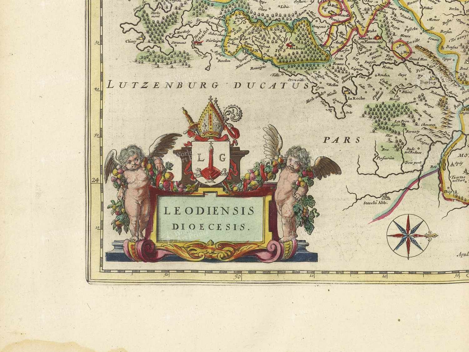 Map bottom left quadrant