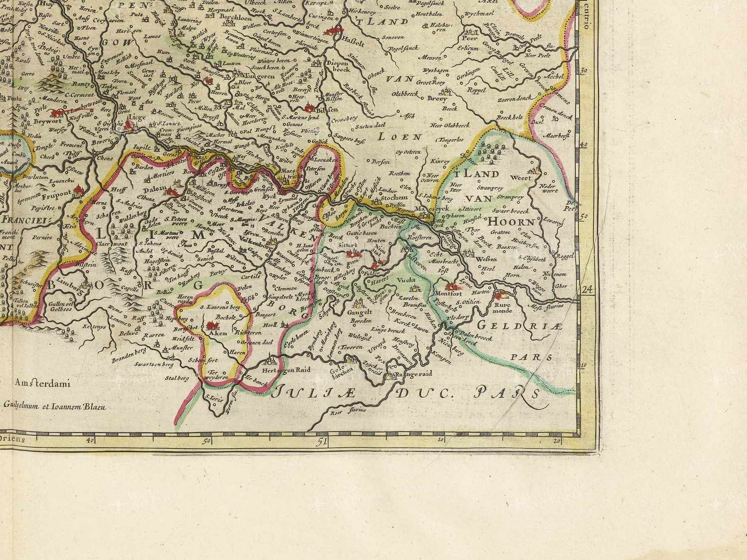 Map bottom right quadrant