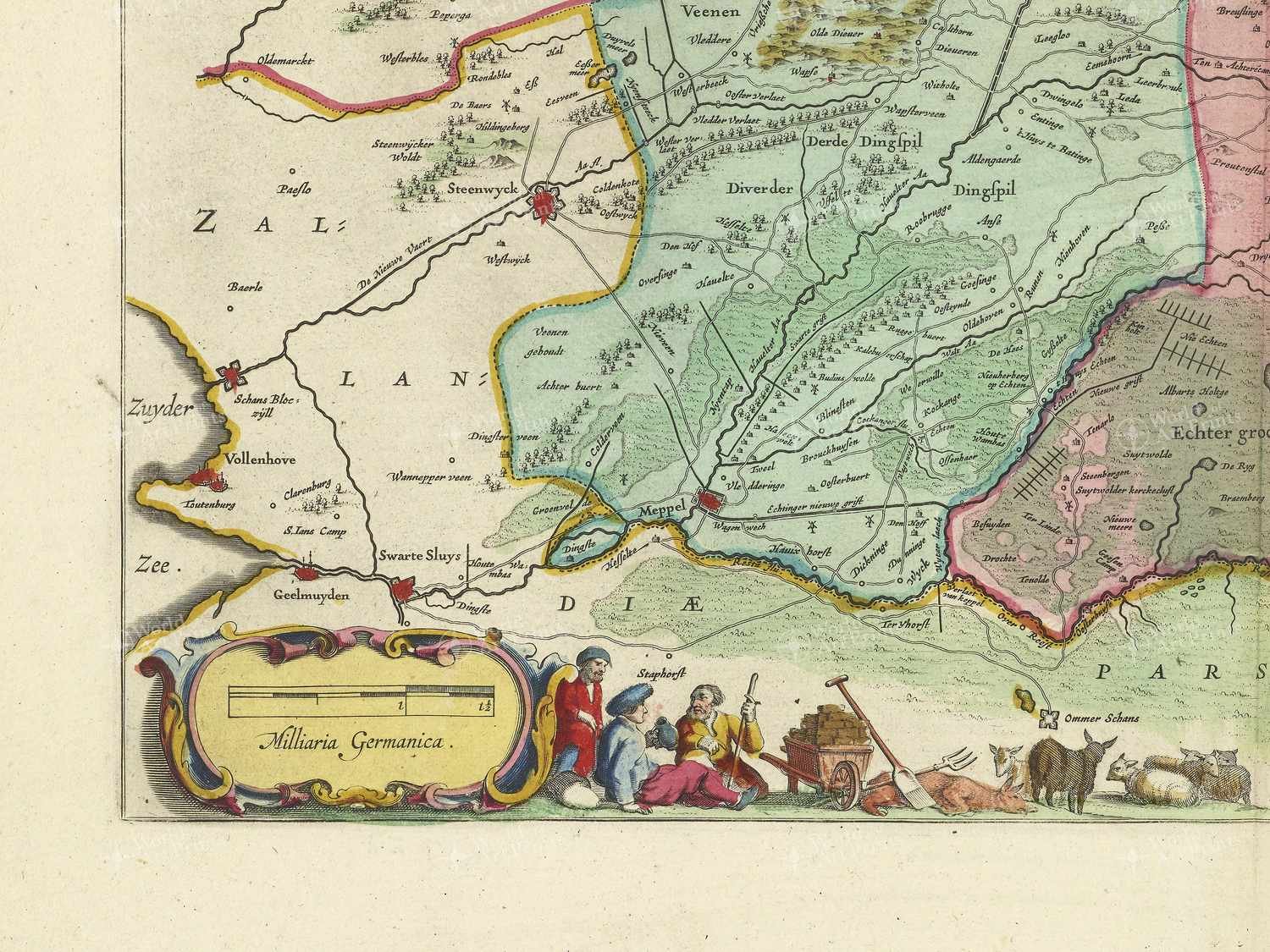 Map bottom left quadrant