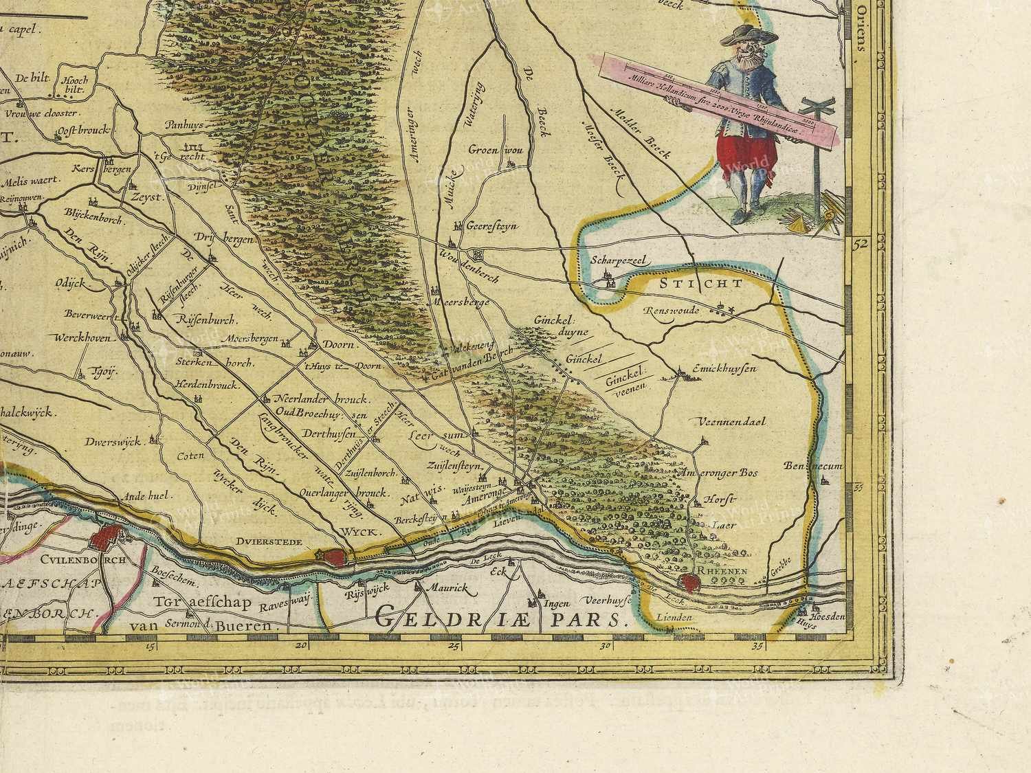 Map bottom right quadrant