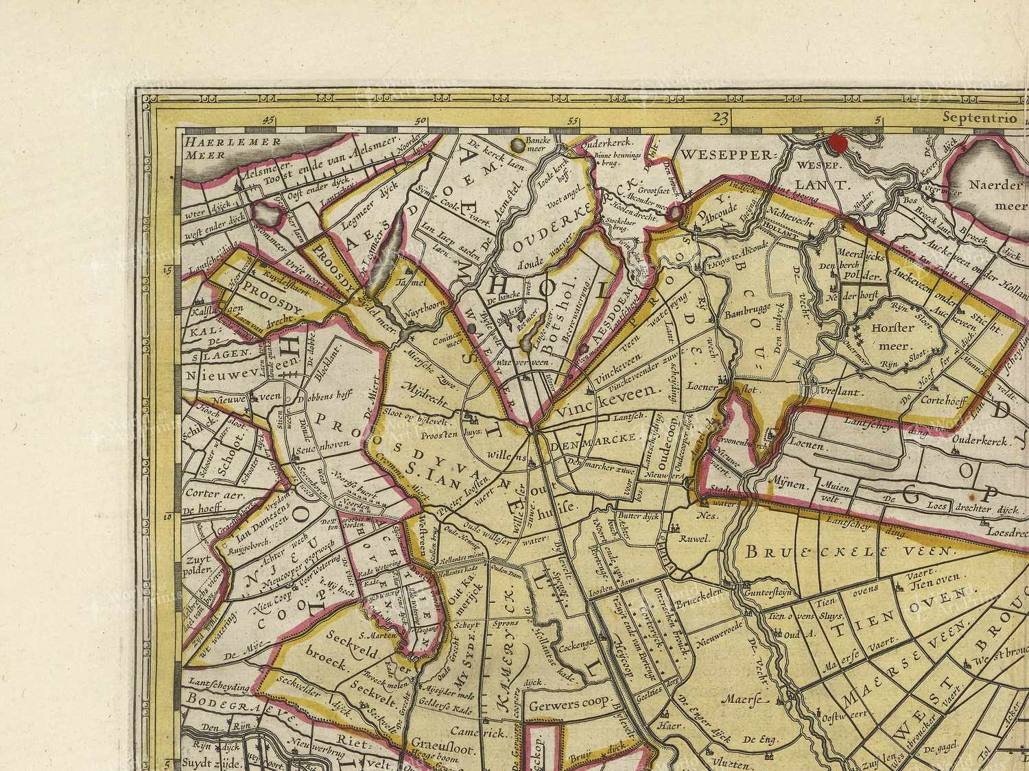 Map top left quadrant