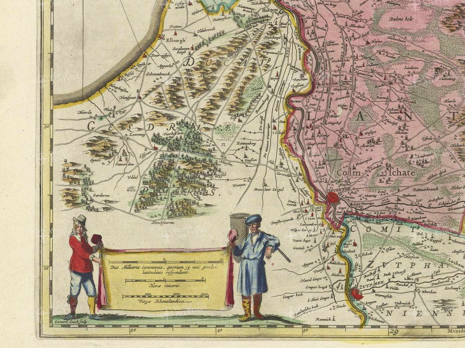 Map bottom left quadrant