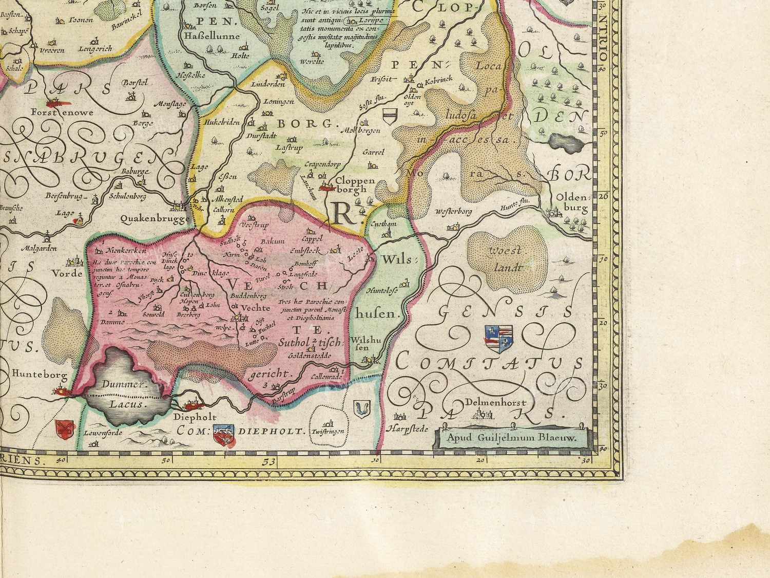 Map bottom right quadrant