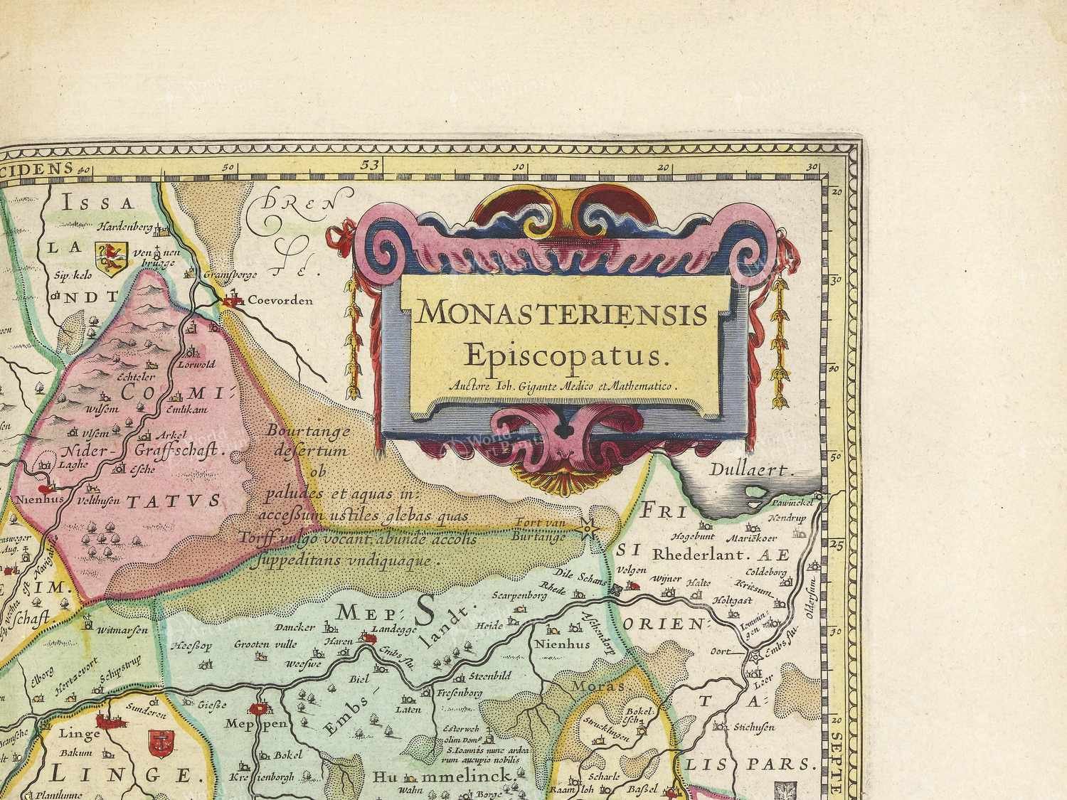 Map top right quadrant