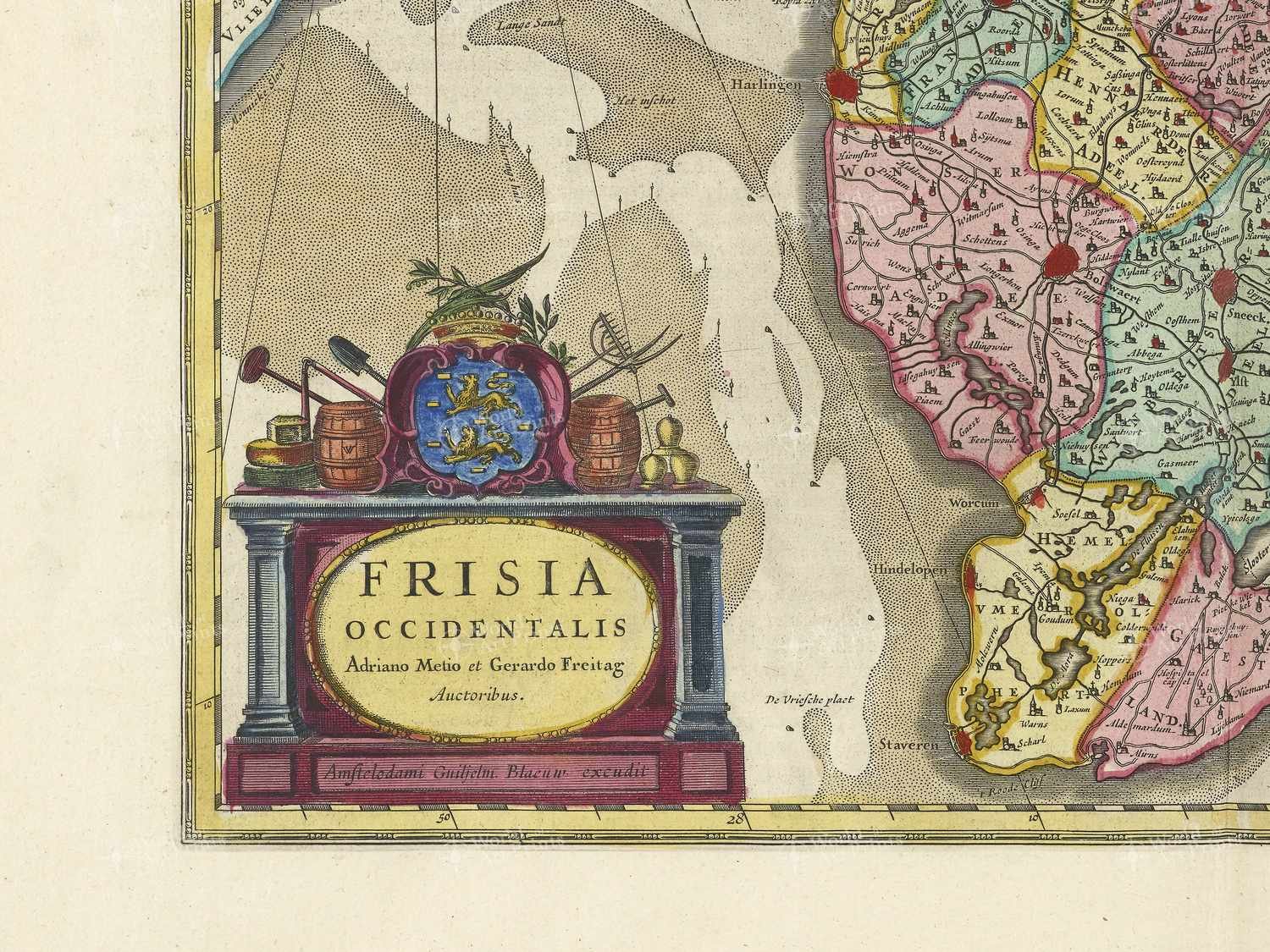Map bottom left quadrant