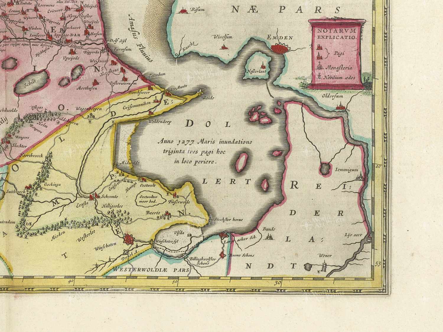 Map bottom right quadrant