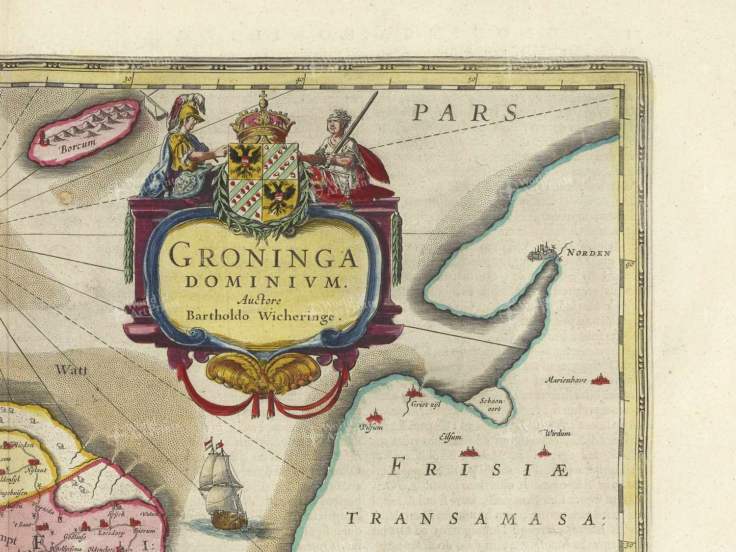 Map top right quadrant