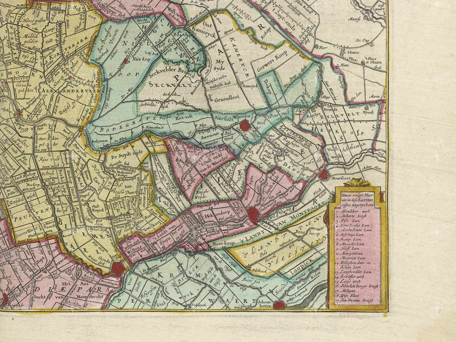 Map bottom right quadrant