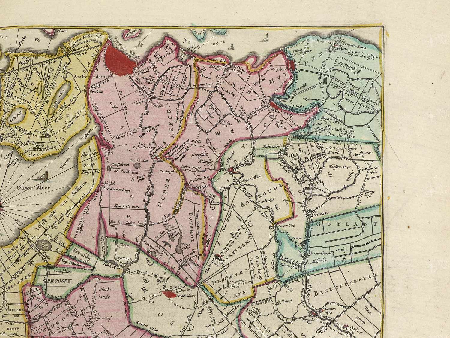 Map top right quadrant