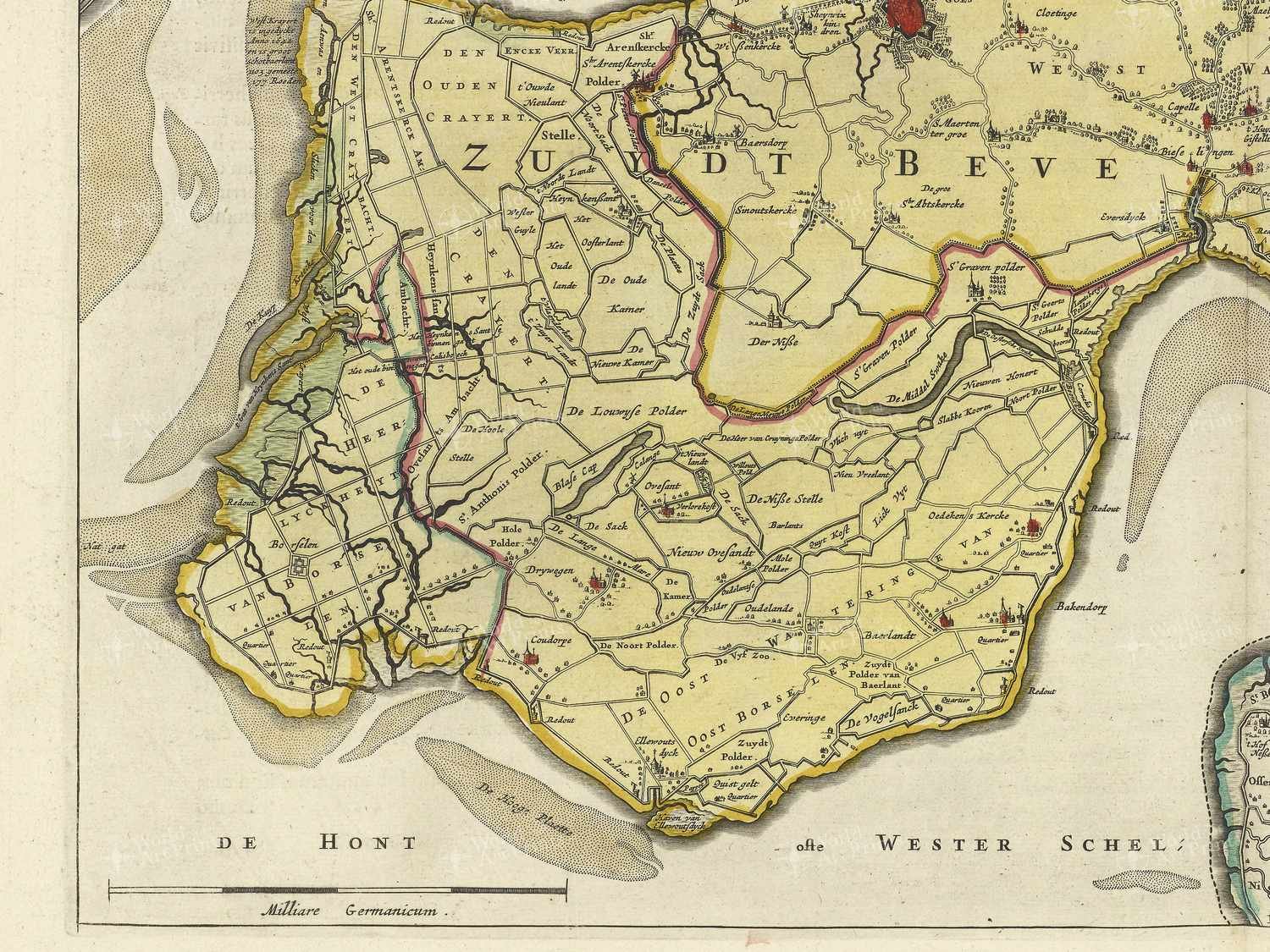 Map bottom left quadrant