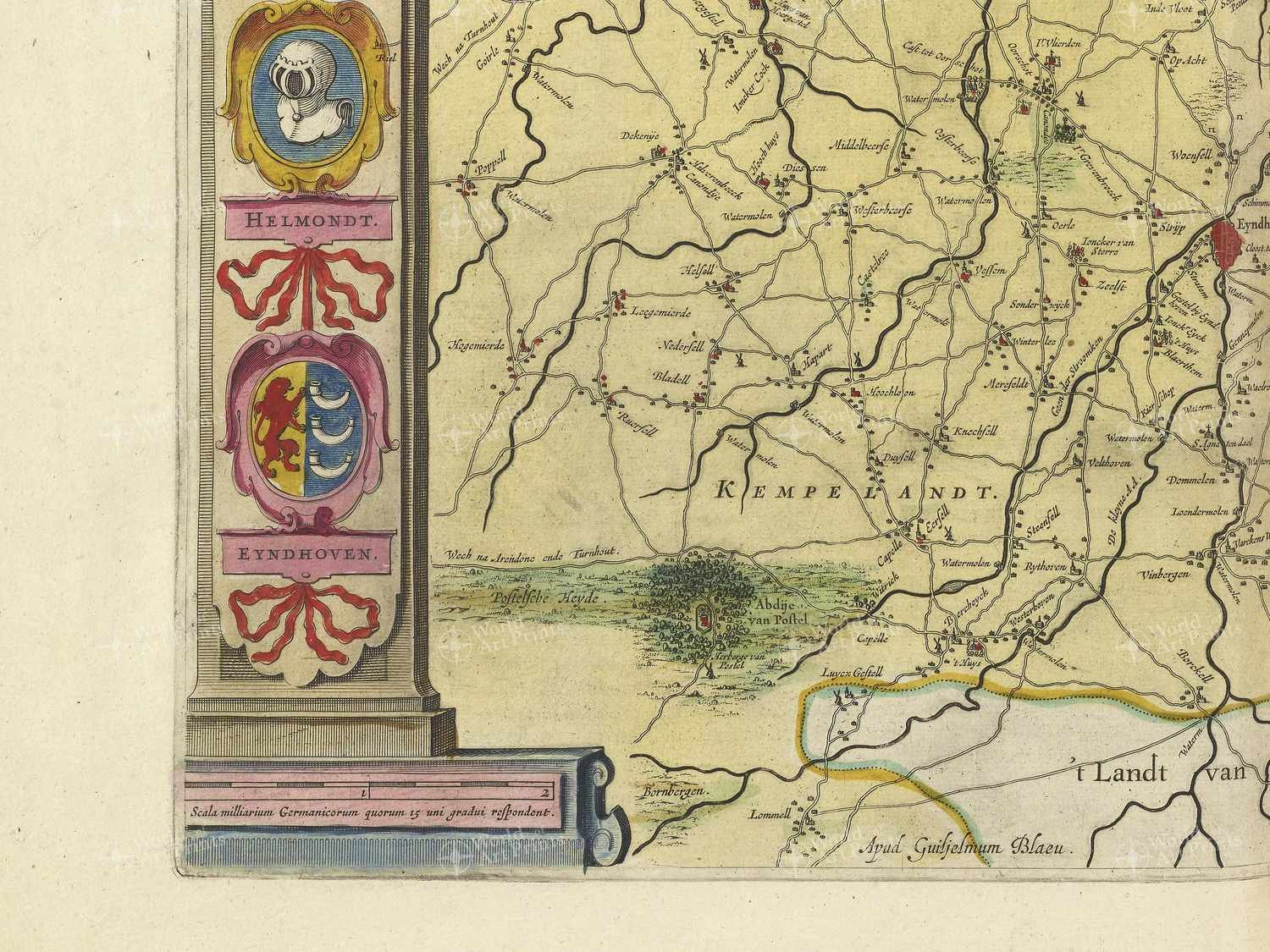 Map bottom left quadrant