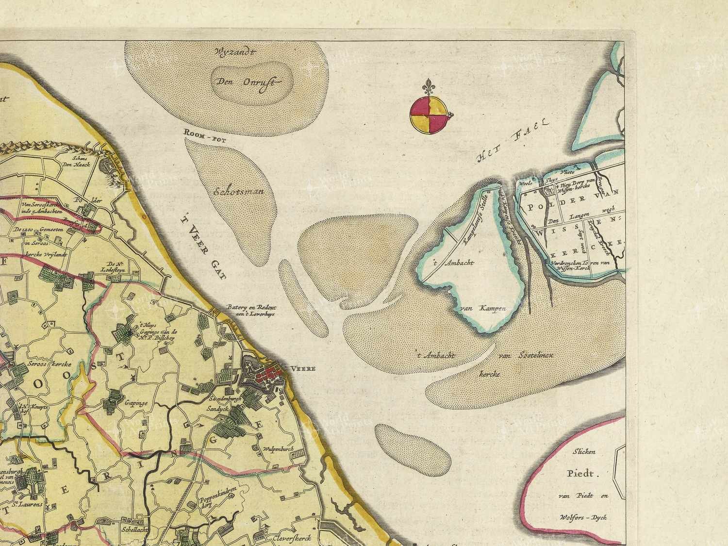 Map top right quadrant