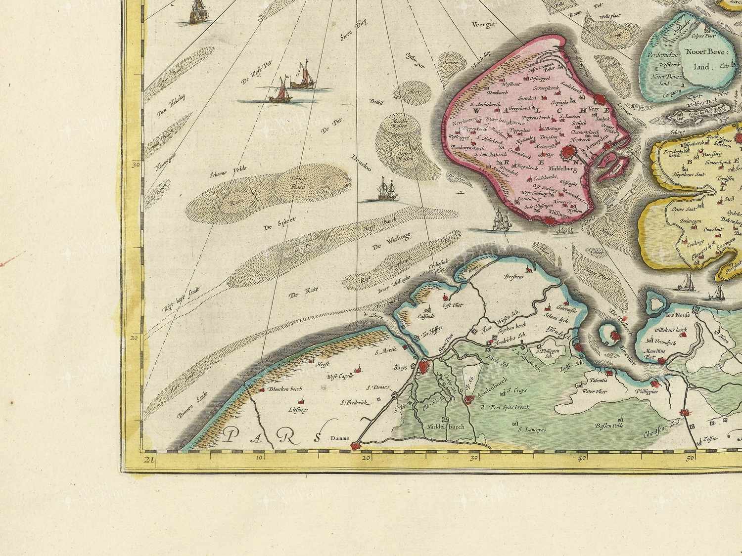 Map bottom left quadrant
