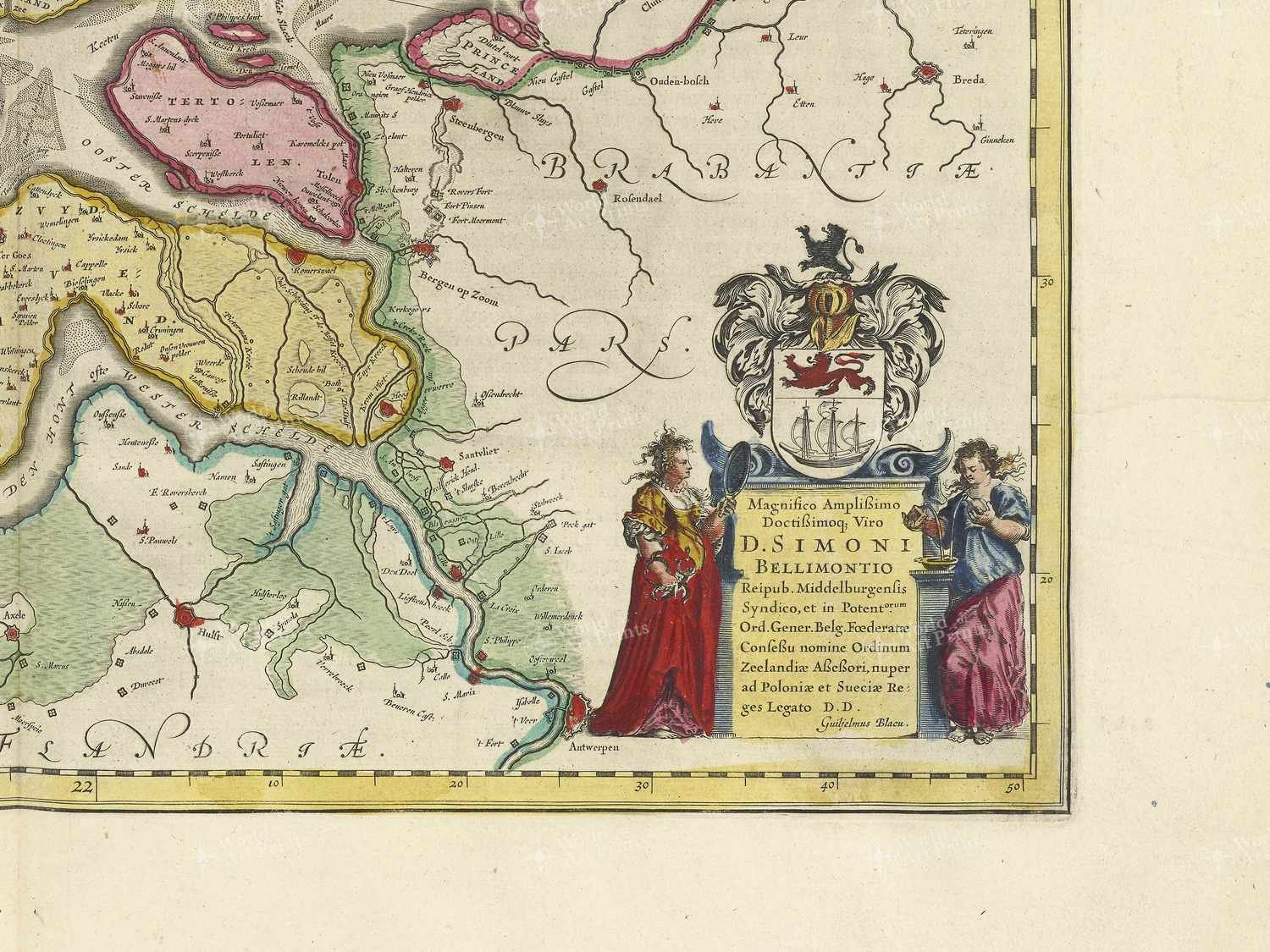 Map bottom right quadrant
