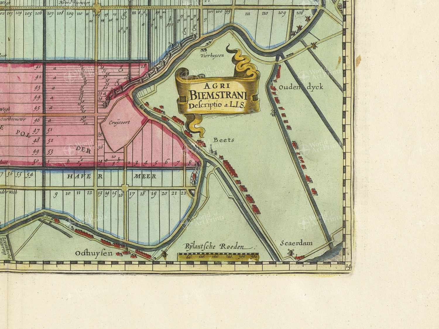 Map bottom right quadrant