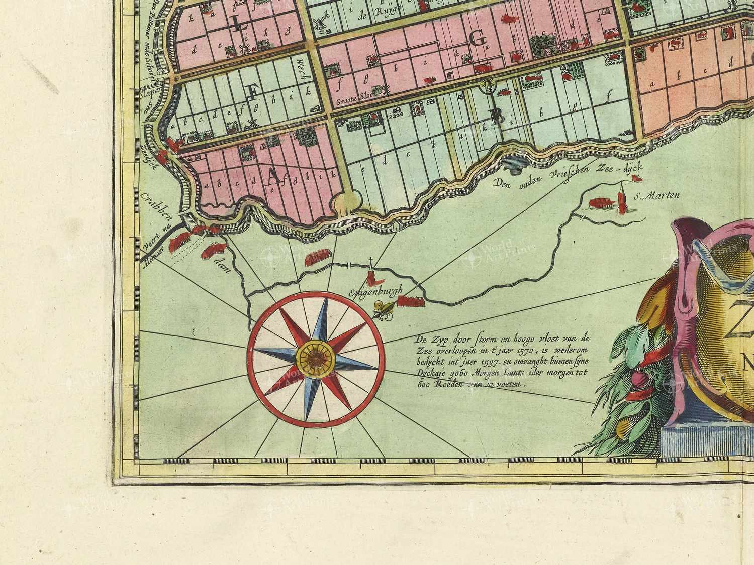 Map bottom left quadrant