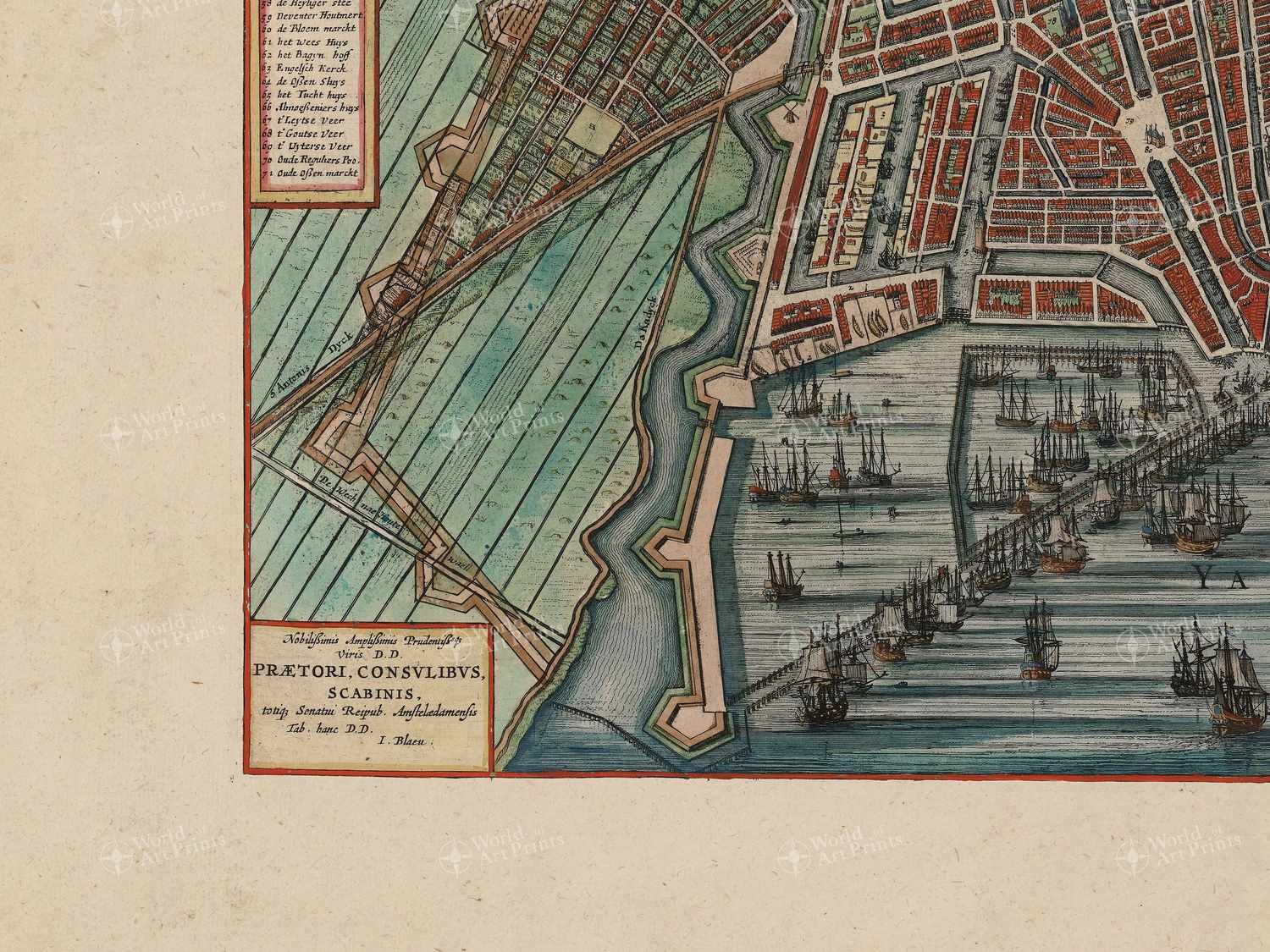 Map bottom left quadrant