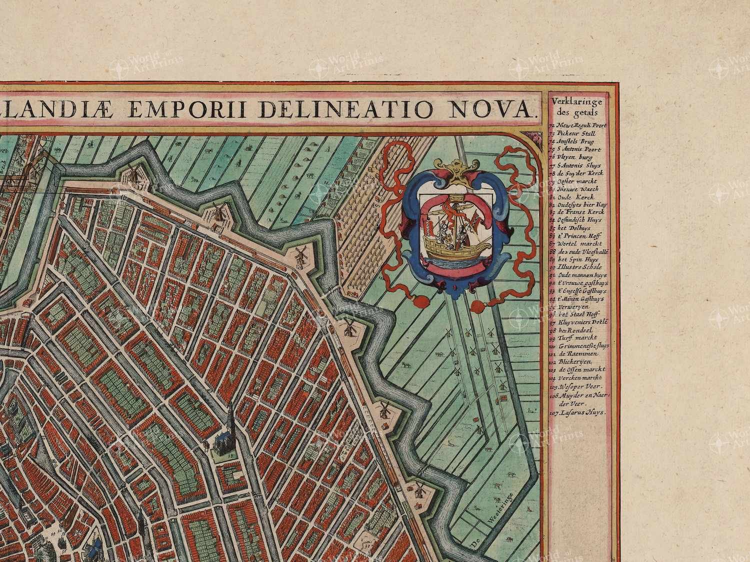 Map top right quadrant