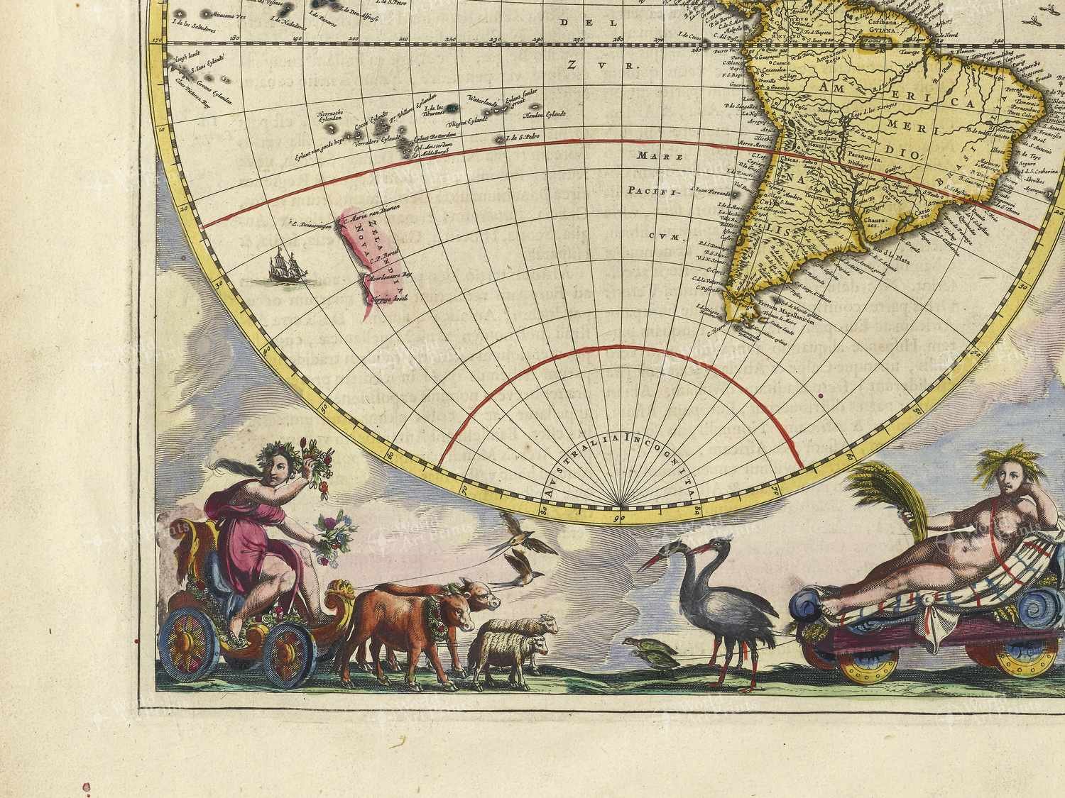 Map bottom left quadrant