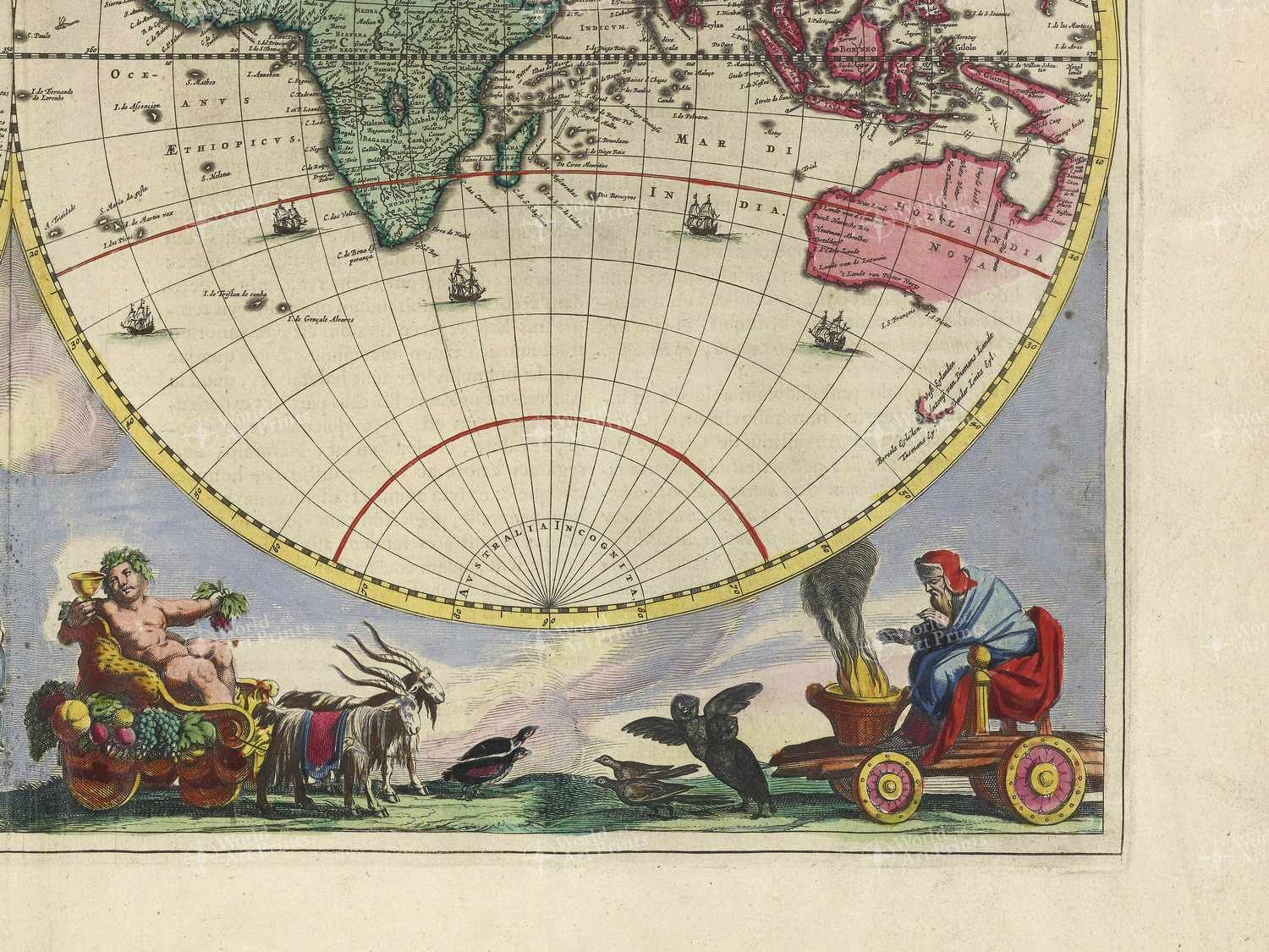 Map bottom right quadrant