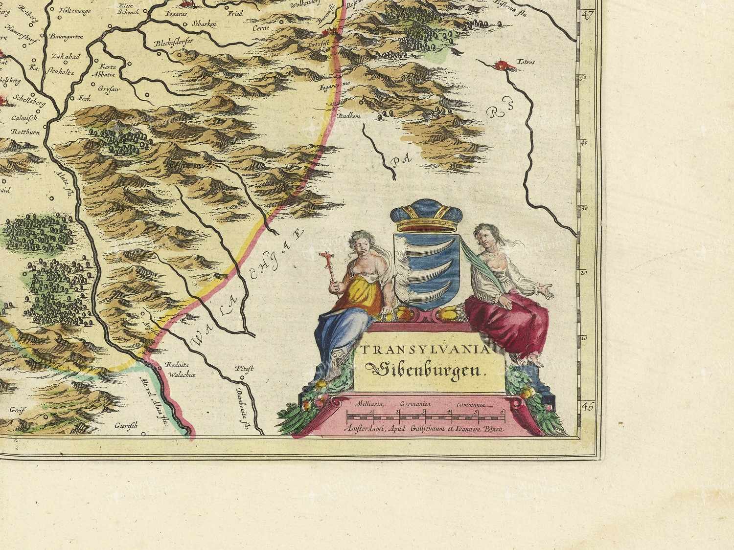 Map bottom right quadrant