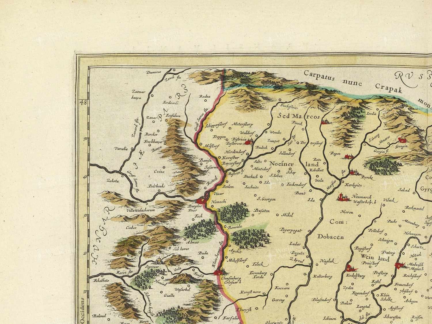 Map top left quadrant